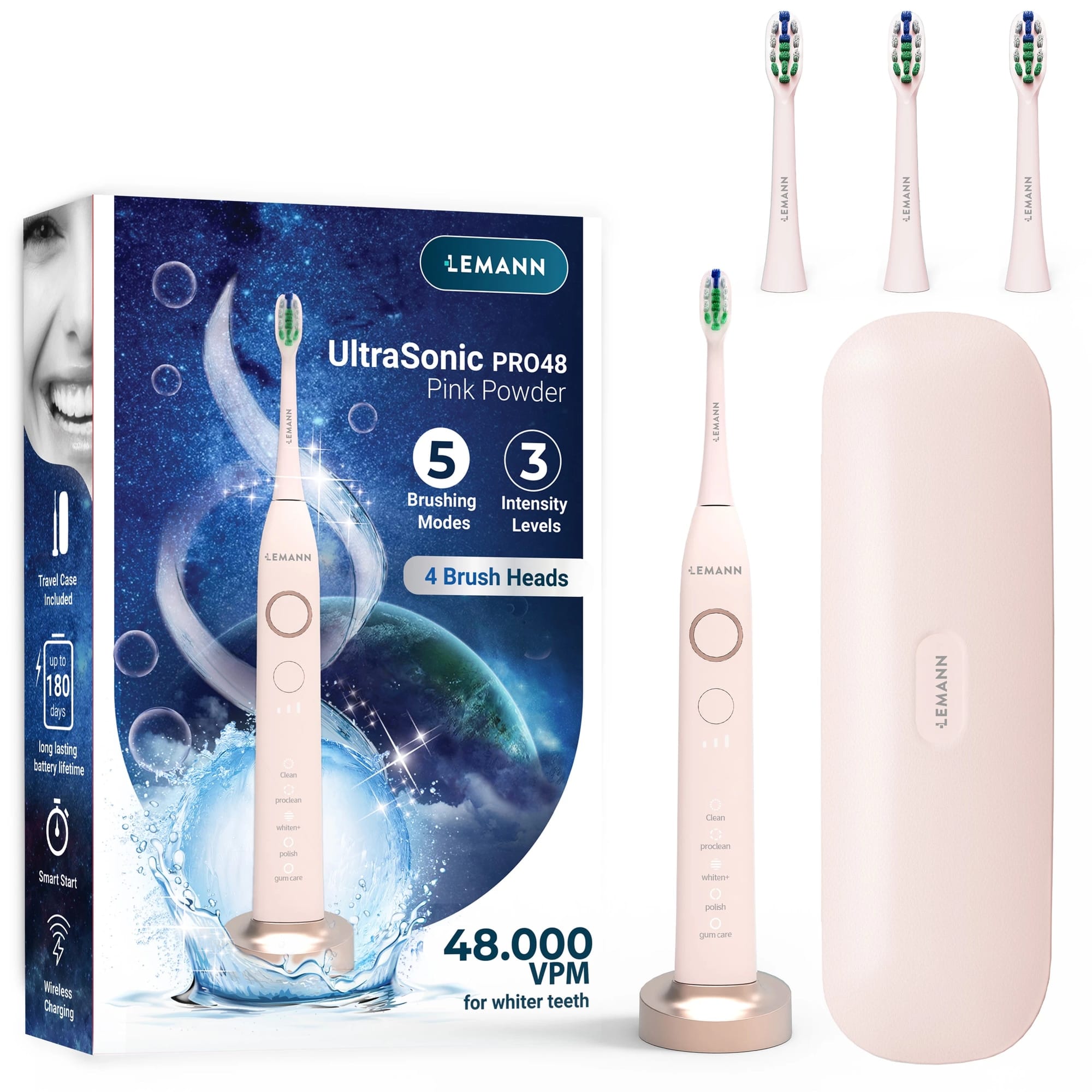 Periuta de dinti sonica electrica LEMANN UltraSonic Pro48 Periuta de dinti sonica electrica LEMANN UltraSonic Pro48